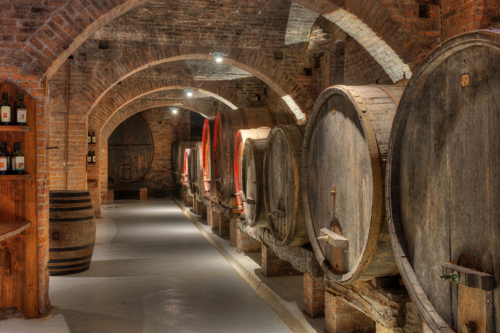 La cantina con le botti